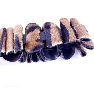 Unique Fur Lion Designer Belt 2 1/2" x 39"